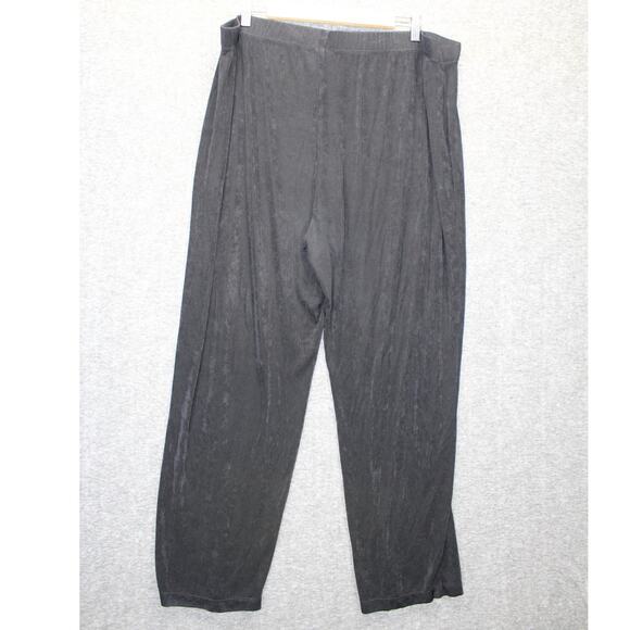 Chico’s Travelers Women’s Size 4R (US 20/22R) Pull On Slinky Pants Black - Picture 2 of 4
